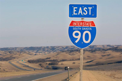 Interstate 90 South Dakota - Courtesy of KSFY, thanks!